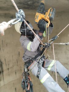 drilling at heights